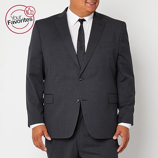 Stafford Coolmax All Season Ecomade Mens Big and Tall Stretch Fabric Classic Fit Suit Jacket