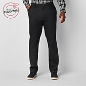 St. John's Bay Universal Easy Care Extender Mens Classic Fit Big and Tall Flat Front Pant