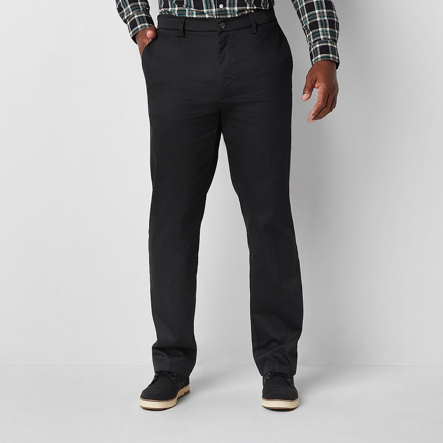 St. John's Bay Universal Easy Care Extender Mens Classic Fit Big and Tall Flat Front Pant