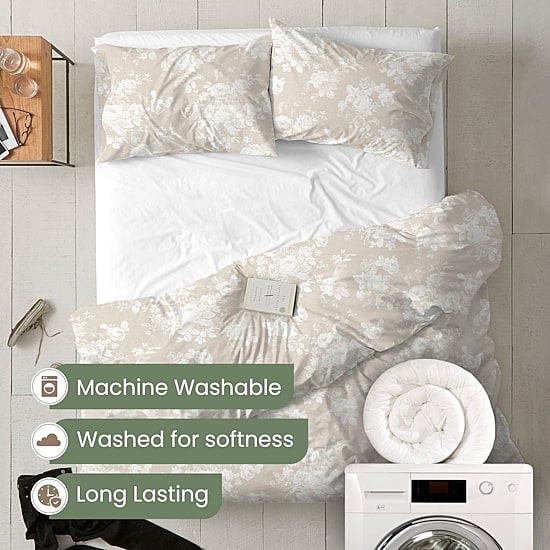 Ecopure Sienna Comfort Wash Floral Midweight Comforter Set