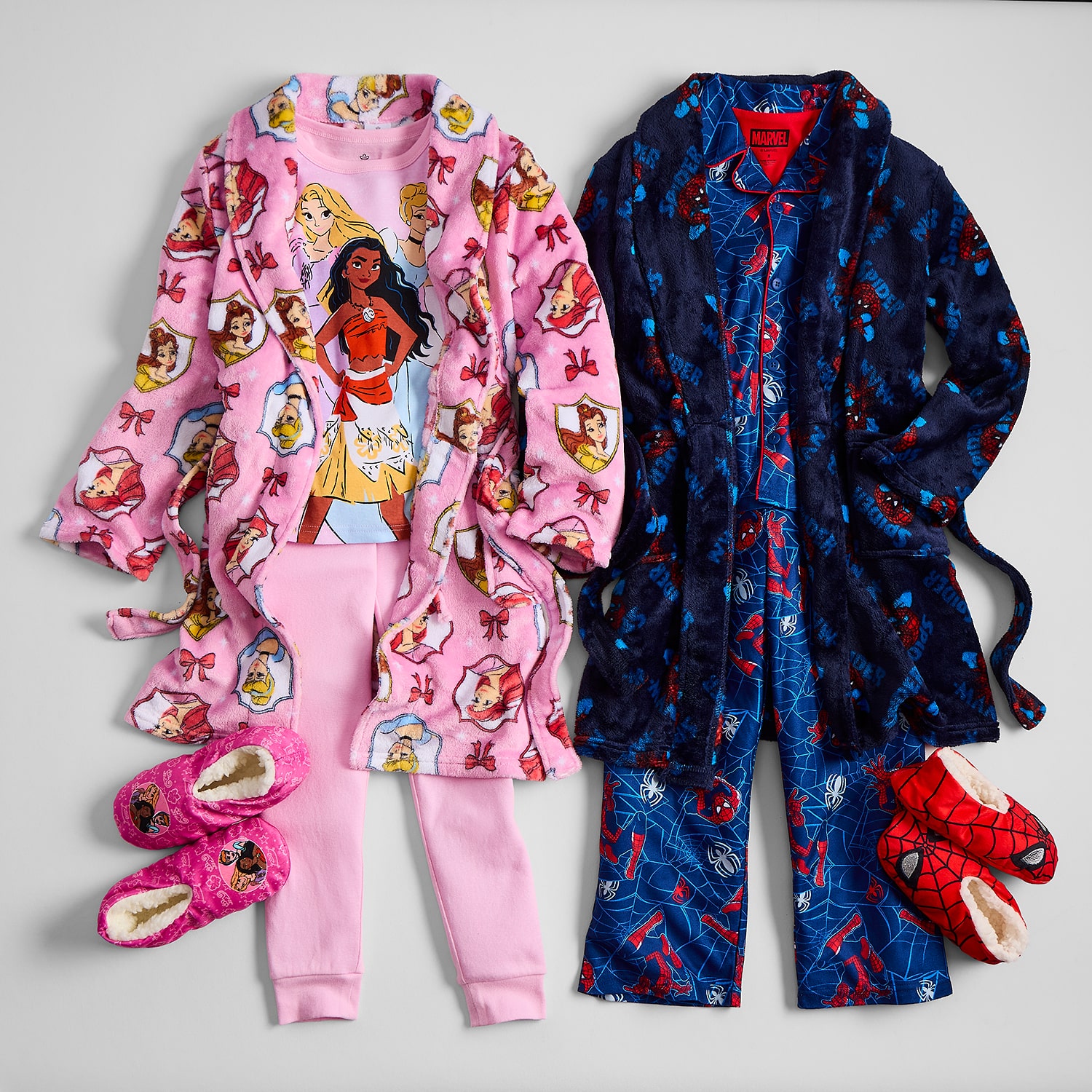 Disney Collection Little & Big Kid Girls Princess Long Sleeve 4-pc. Pajama Set