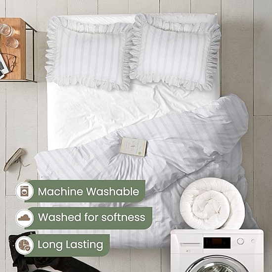 Ecopure Brooke Comfort Wash Stripes Midweight Comforter Set