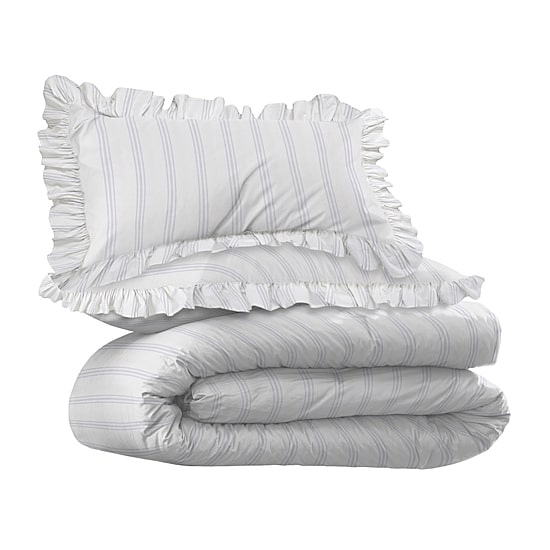 Ecopure Brooke Comfort Wash Stripes Midweight Comforter Set