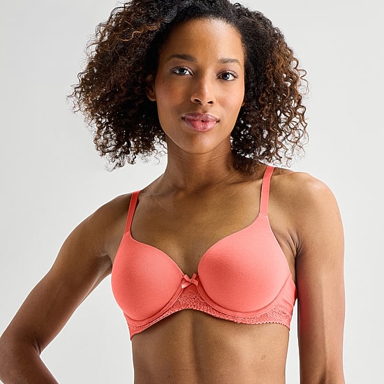 Ambrielle Cotton Full Coverage Underwire Bra