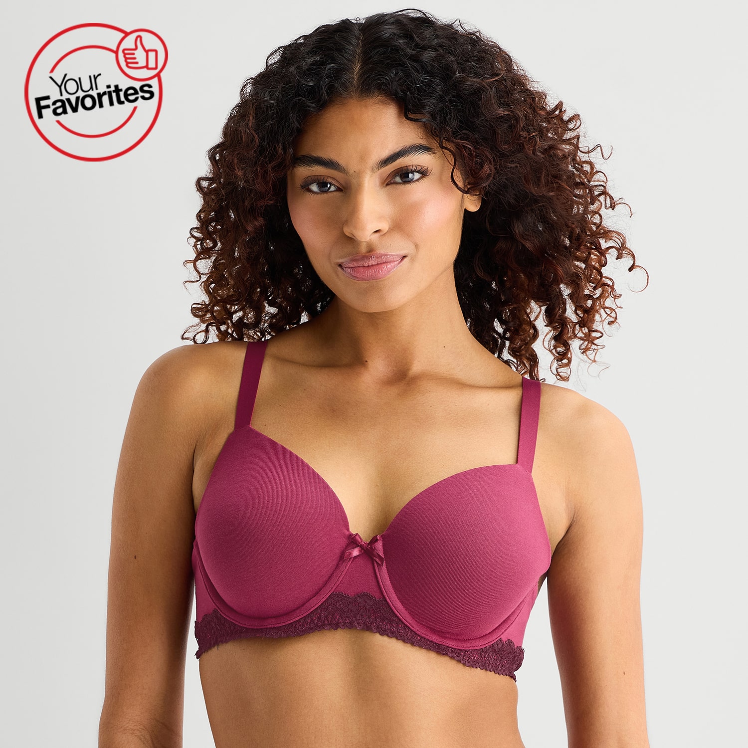 Ambrielle Cotton Full Coverage Underwire Bra