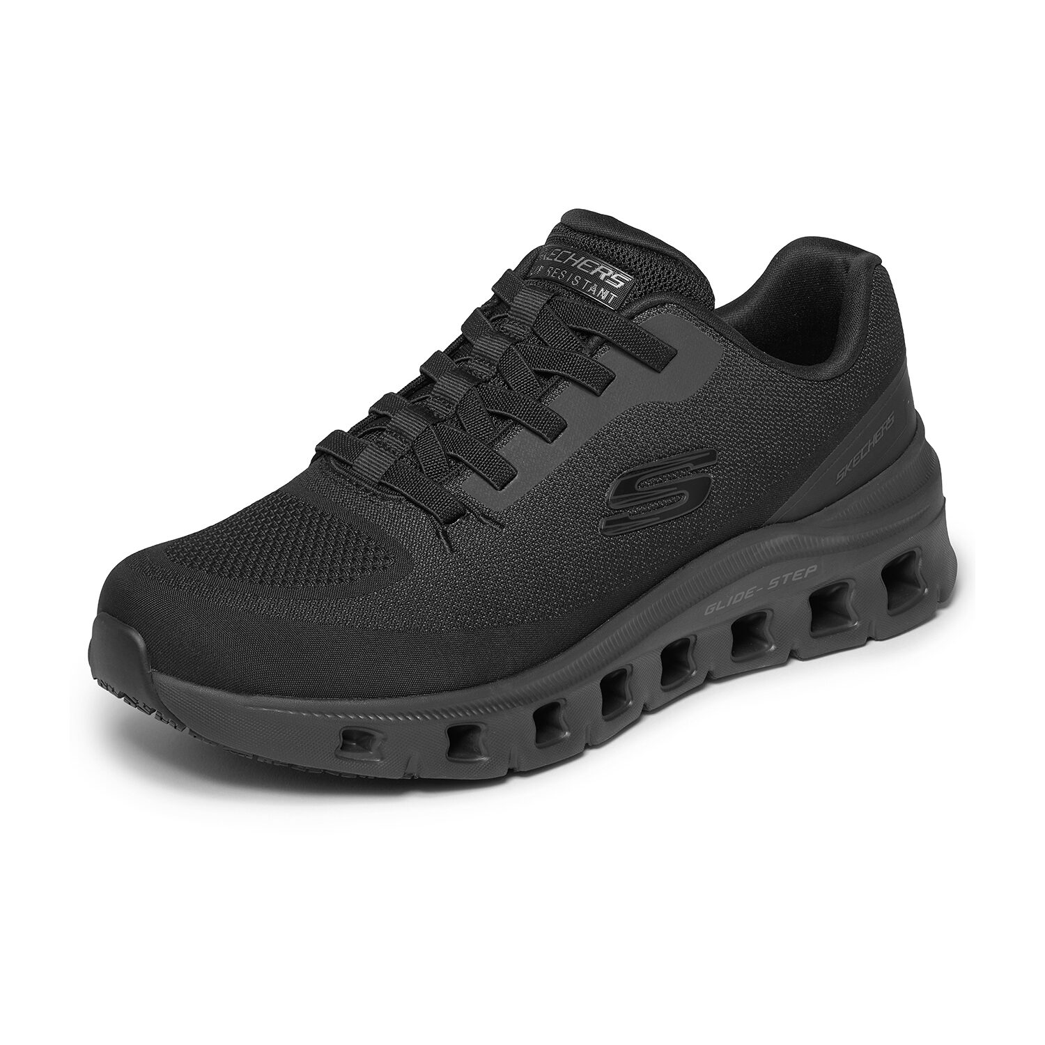 Skechers Sk Glide Step Pro Mens Almond Closed Toe Work Shoes