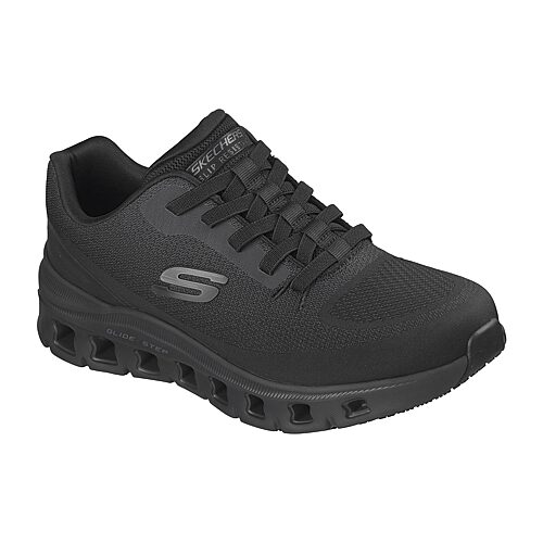 Skechers Men's Work Slip-Resistant: Glide-Step Pro - Tarinx Sneaker | Size 10.5 | Black | Machine Washable