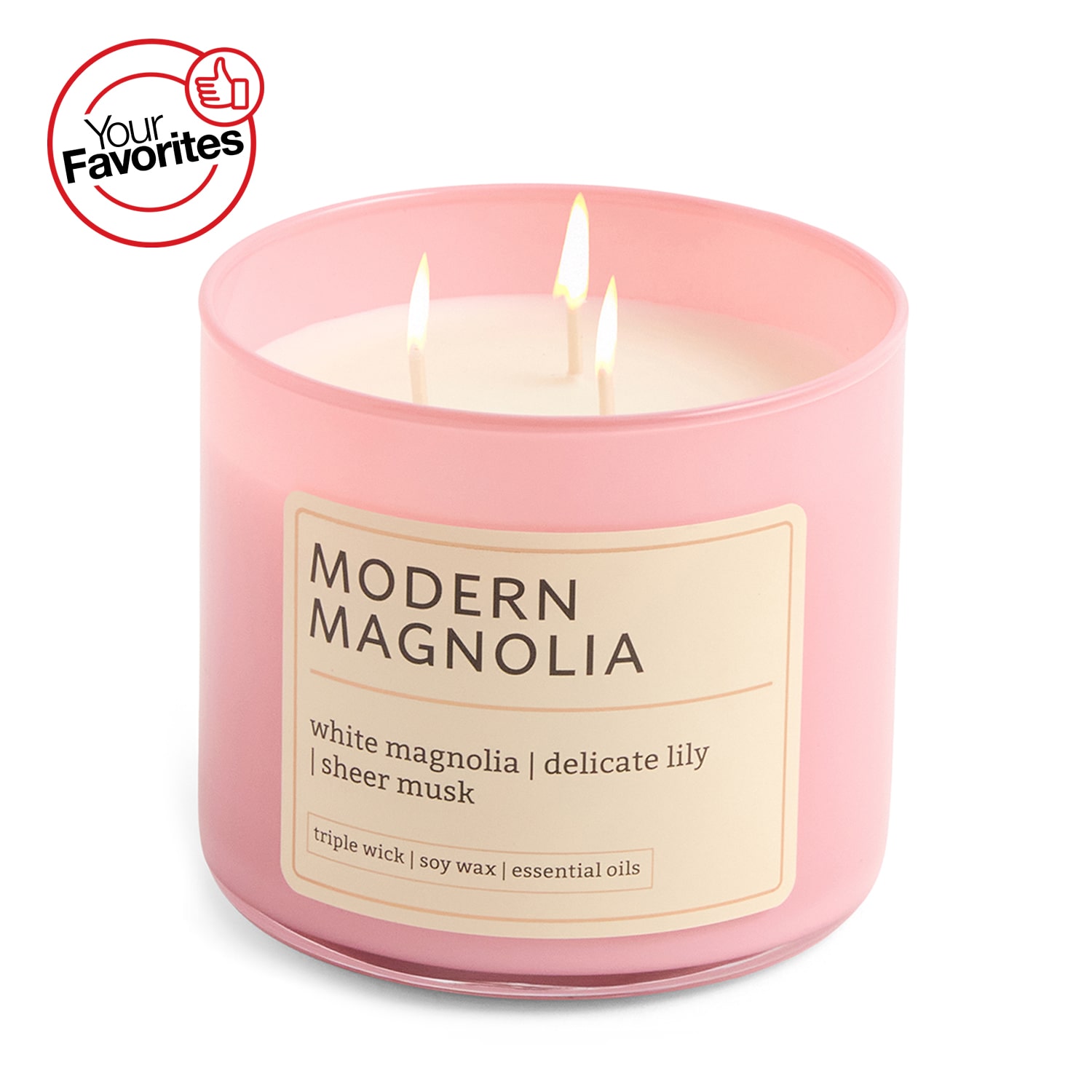 Distant Lands 14oz Modern Magnolia 3-Wick Scented Jar Candle