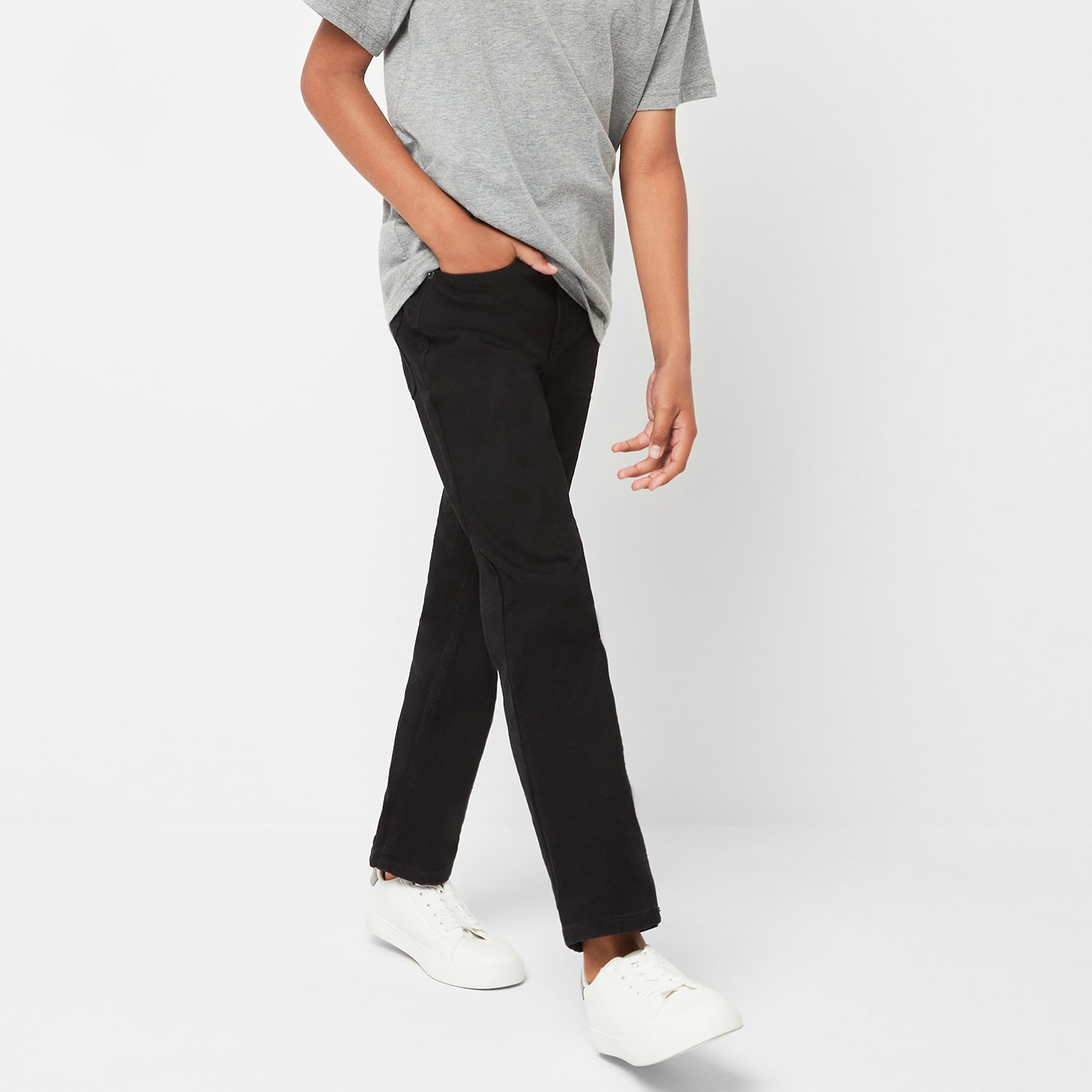 Thereabouts Little & Big Kid Boys Adjustable Waist Stretch Fabric Straight Leg Jean