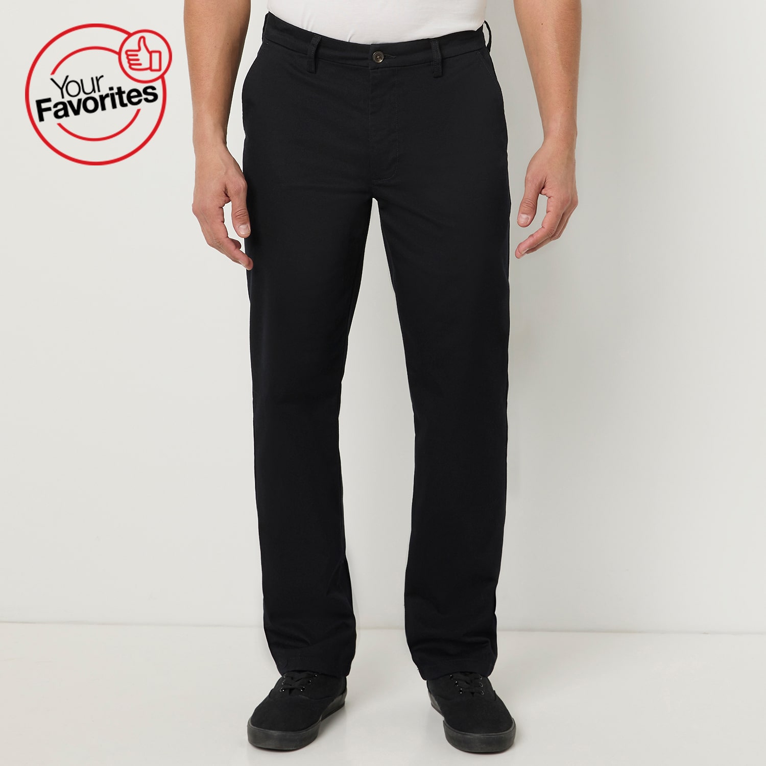 St. John's Bay Universal Wrinkle Free Easy Care Mens Classic Fit Flat Front Pant