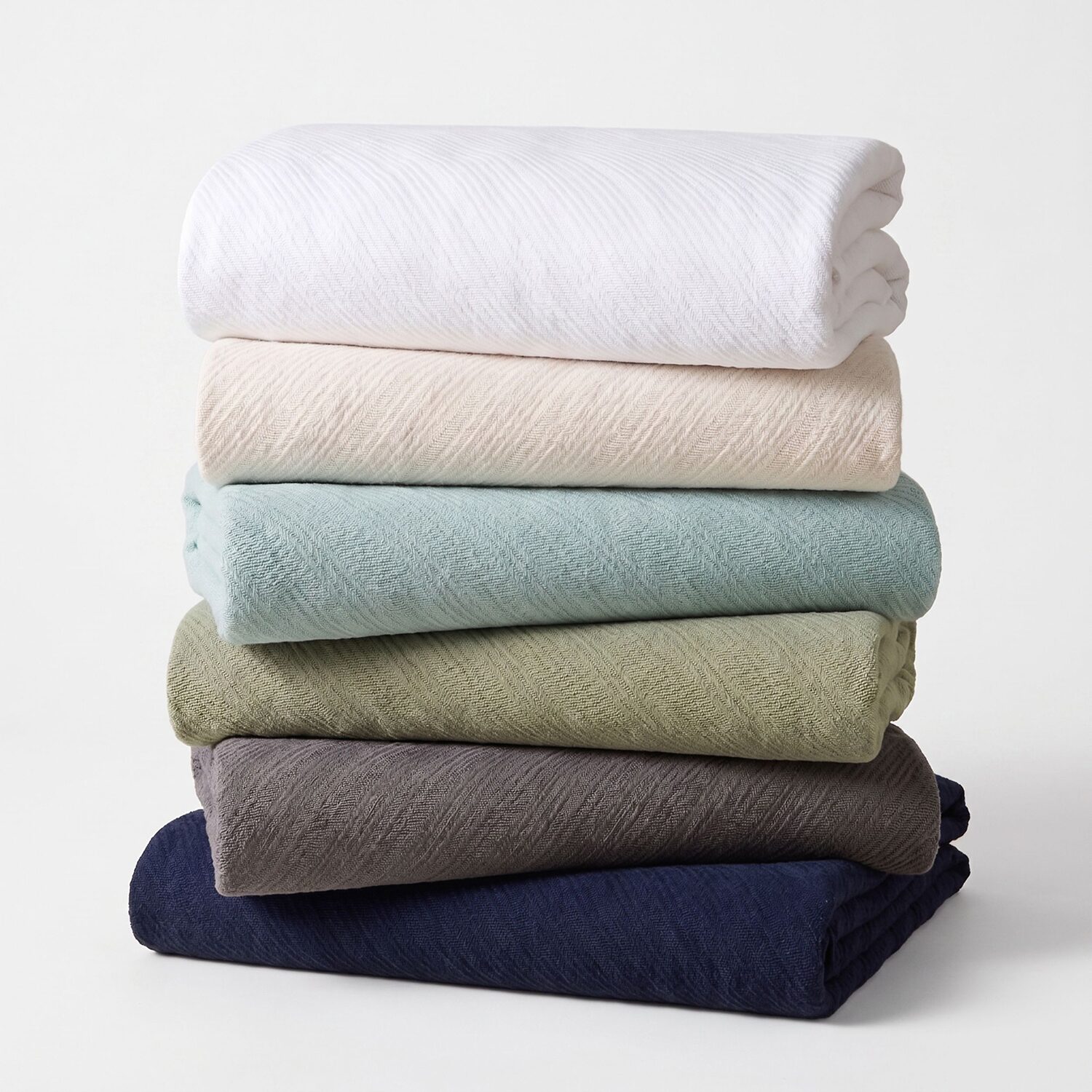 SUPERIOR® Milan Cotton Dobby Jacquard All Season Striped Blanket