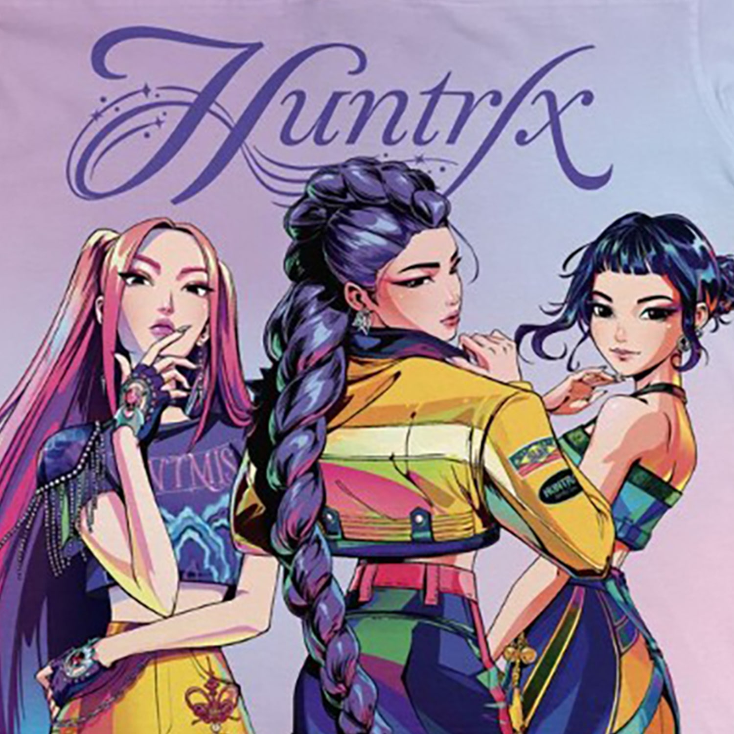 Girls V Neck KPOP Demon Hunters Long Sleeve Jersey