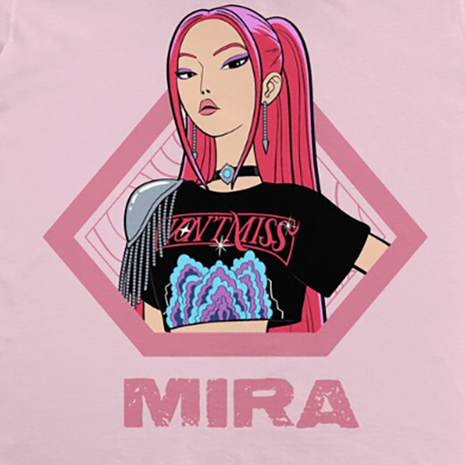 Little & Big Kid Girls V Neck KPOP Demon Hunters Short Sleeve Jersey