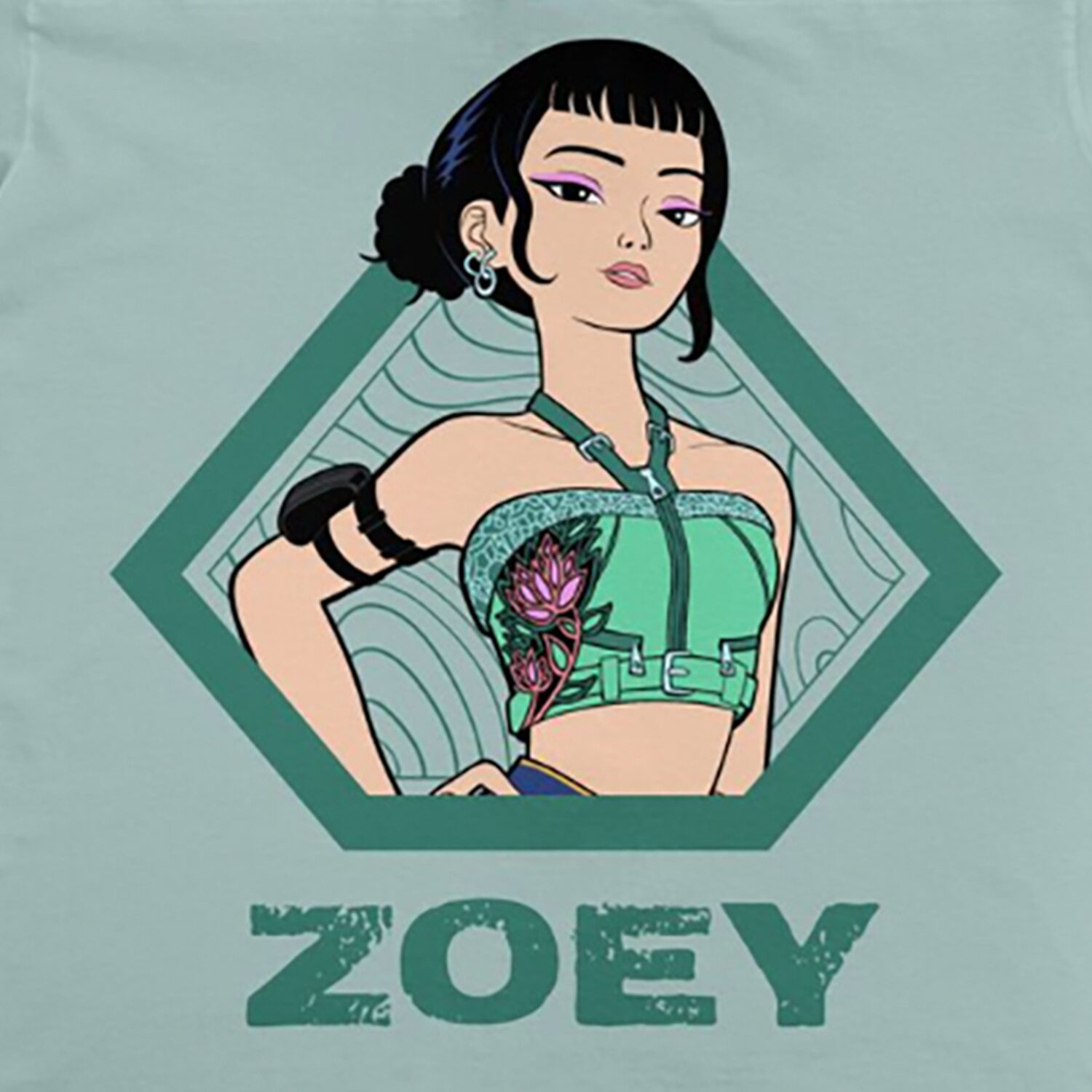 Little & Big Kid Girls V Neck KPOP Demon Hunters Short Sleeve Jersey