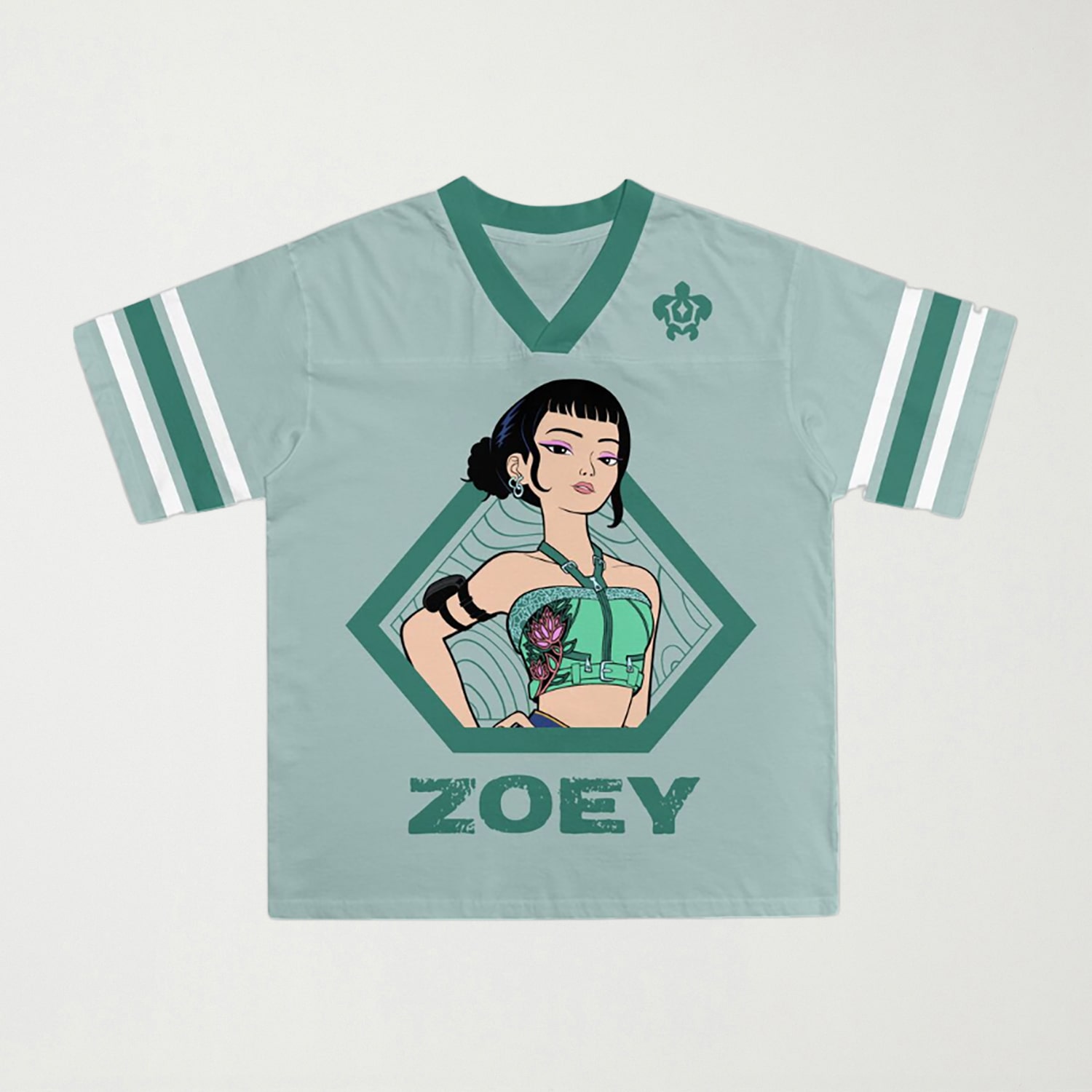 Little & Big Kid Girls V Neck KPOP Demon Hunters Short Sleeve Jersey