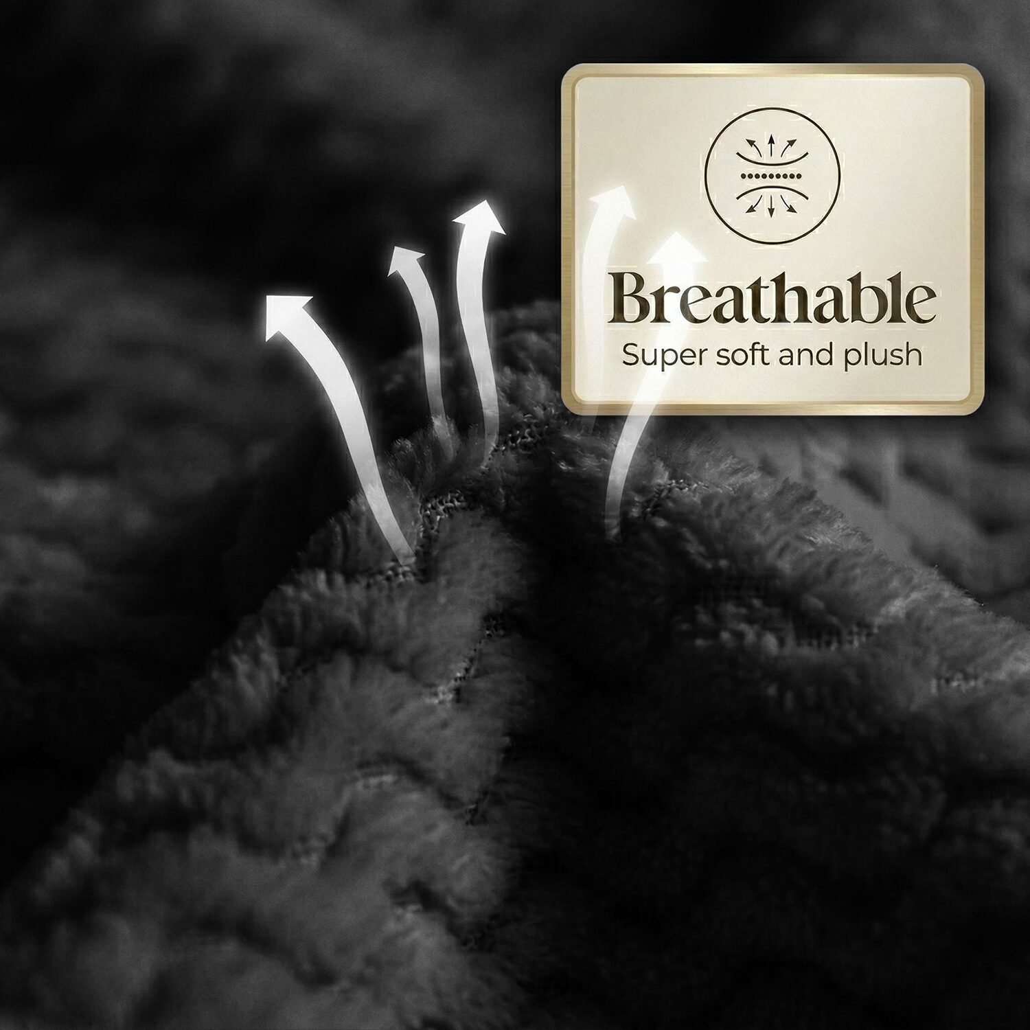 SUPERIOR® Lily Textured Lightweight Pebbled Weave Durable Fleece Hypoallergenic Blanket