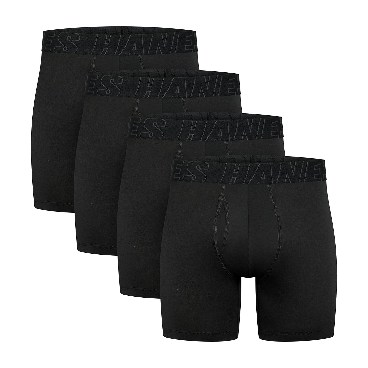 Hanes Mens 4 Pack Boxer Briefs Udsba4