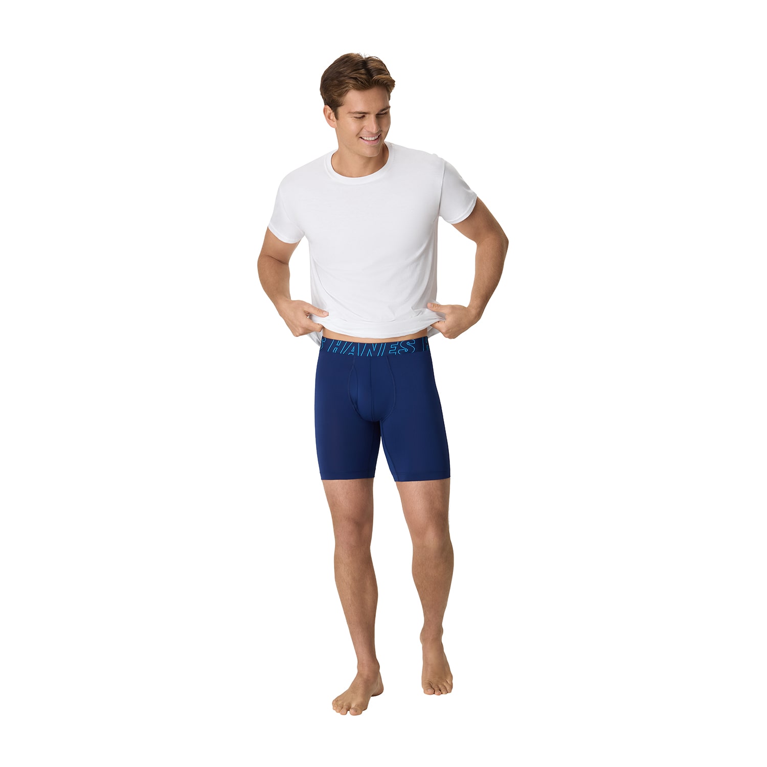Hanes Mens 4 Pack Boxer Briefs Udxla4