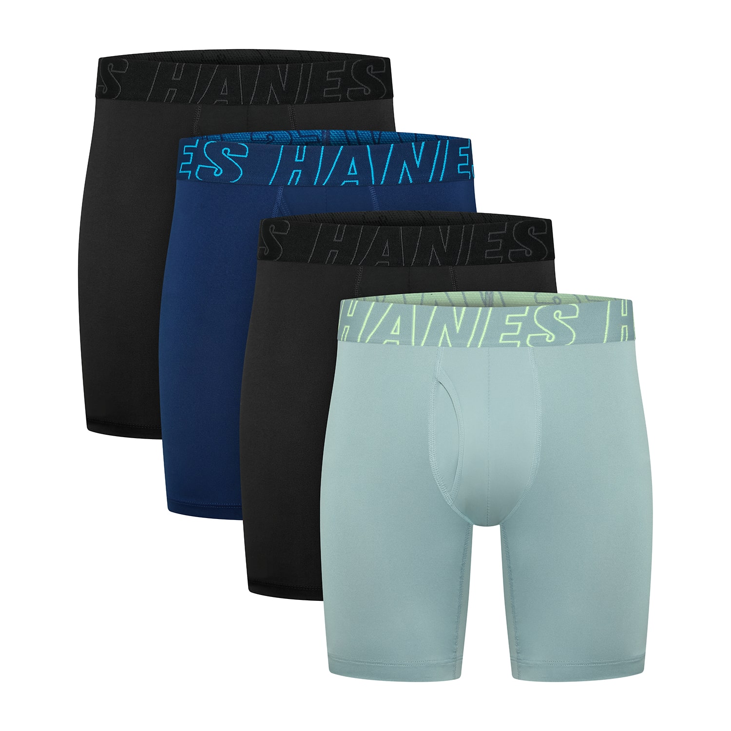 Hanes Mens 4 Pack Boxer Briefs Udxla4