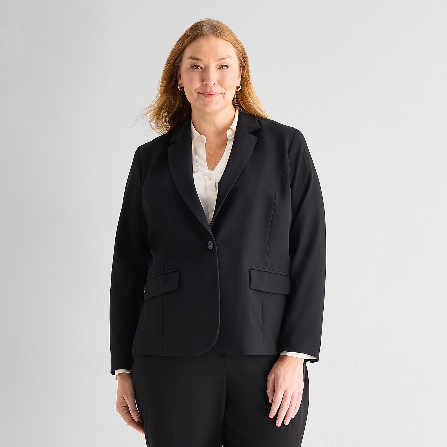 Liz Claiborne Kate Womens Plus Regular Fit Blazer