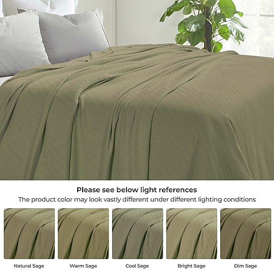 SUPERIOR® Milan Cotton Dobby Jacquard All Season Striped Blanket