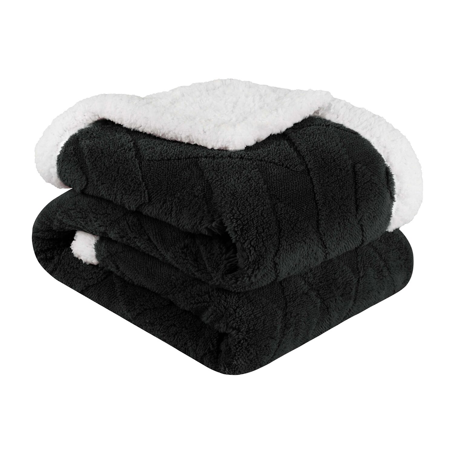 SUPERIOR® Sherpa Nuuk Jacquard Comfort Medium-Weight Fleece Blanket
