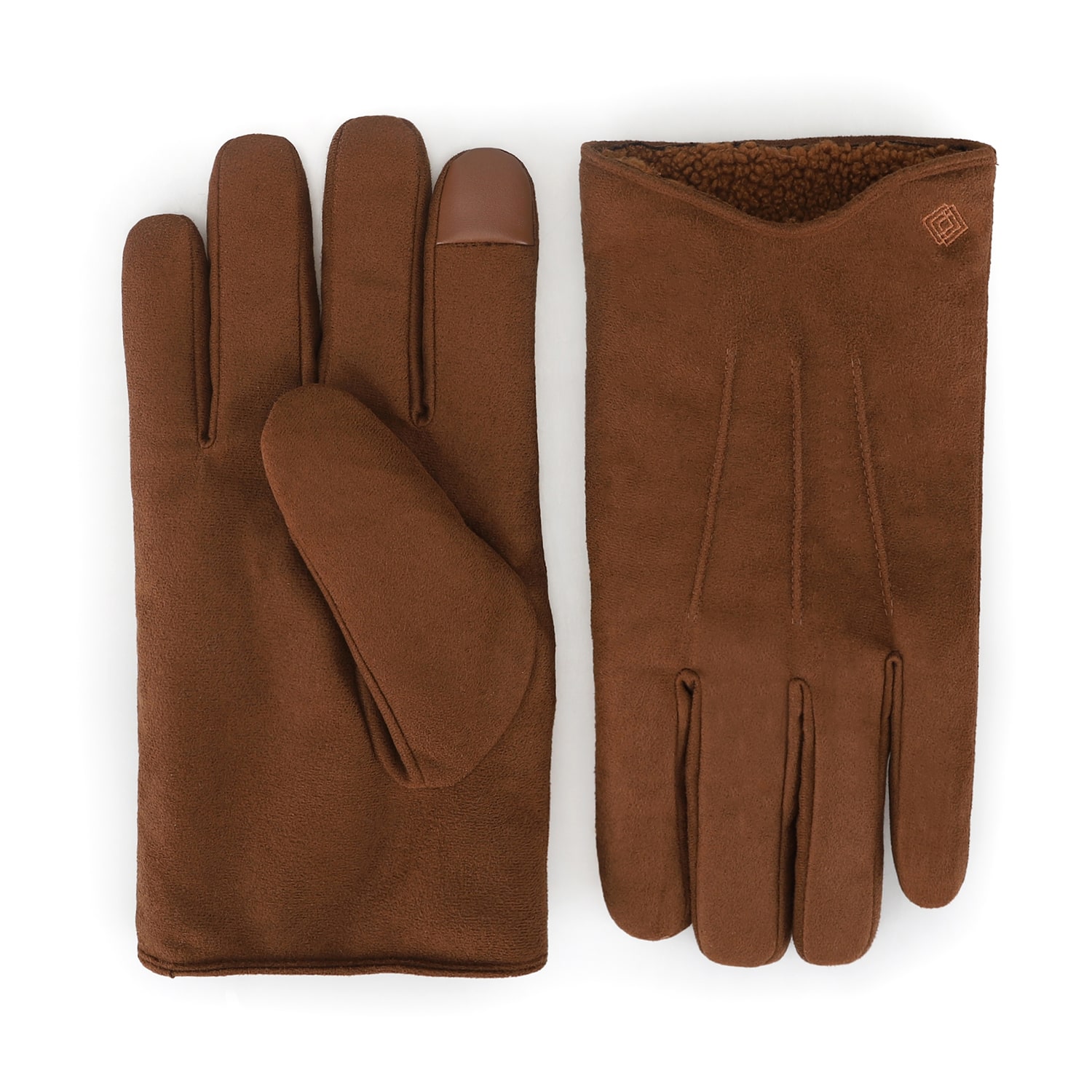 Isotoner Microsuede Pique Stitch Gloves
