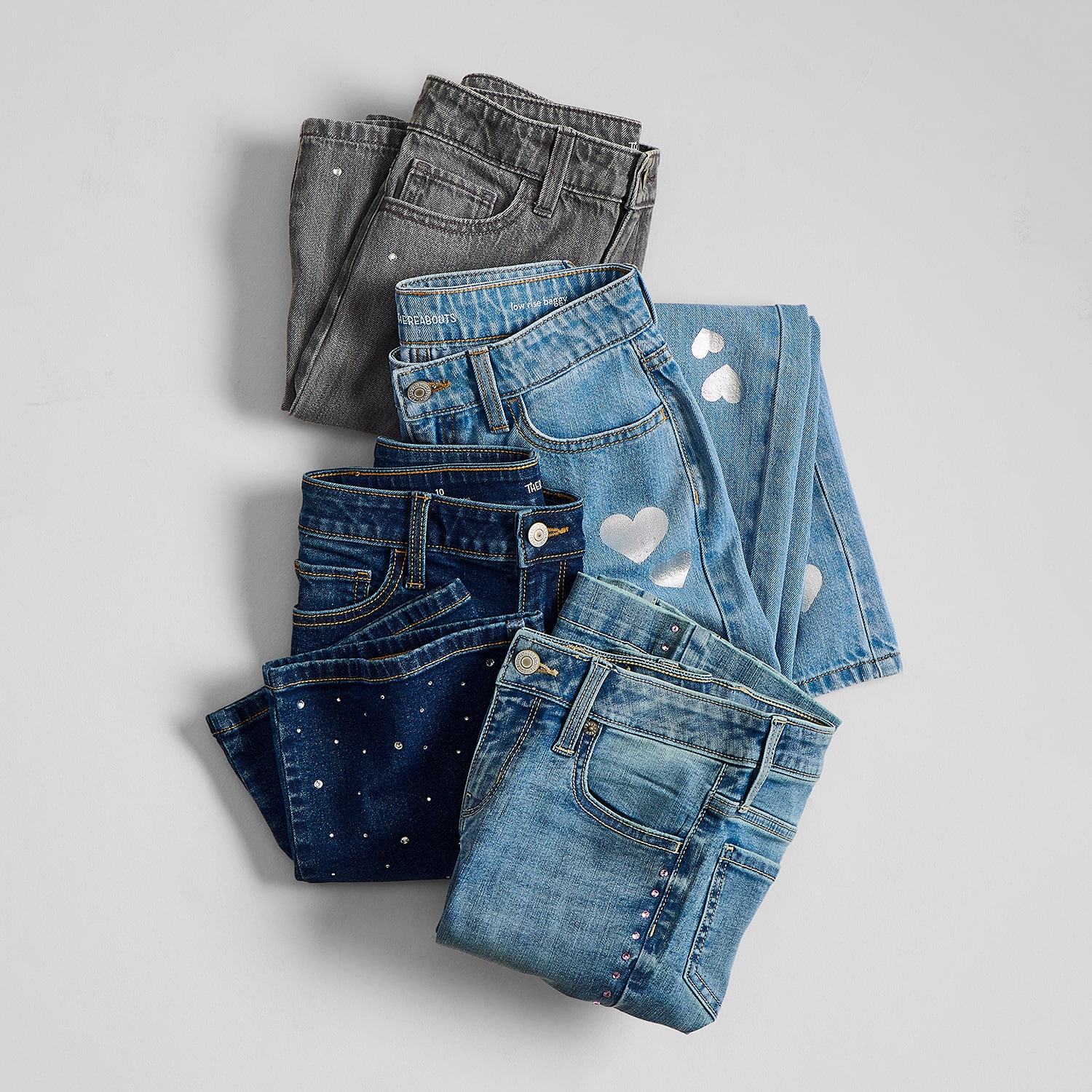 Thereabouts Little & Big Kid Girls Adjustable Waist Flare Leg Jean