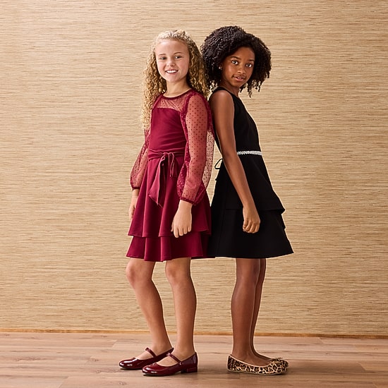 Speechless Big Kid Girls Long Sleeve Skater Dress