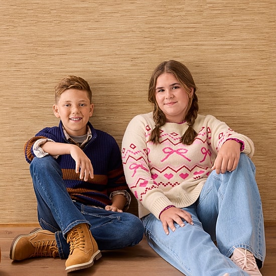 Thereabouts Little & Big Kid Boys Mock Neck Long Sleeve Striped Quarter-Zip Pullover Sweater