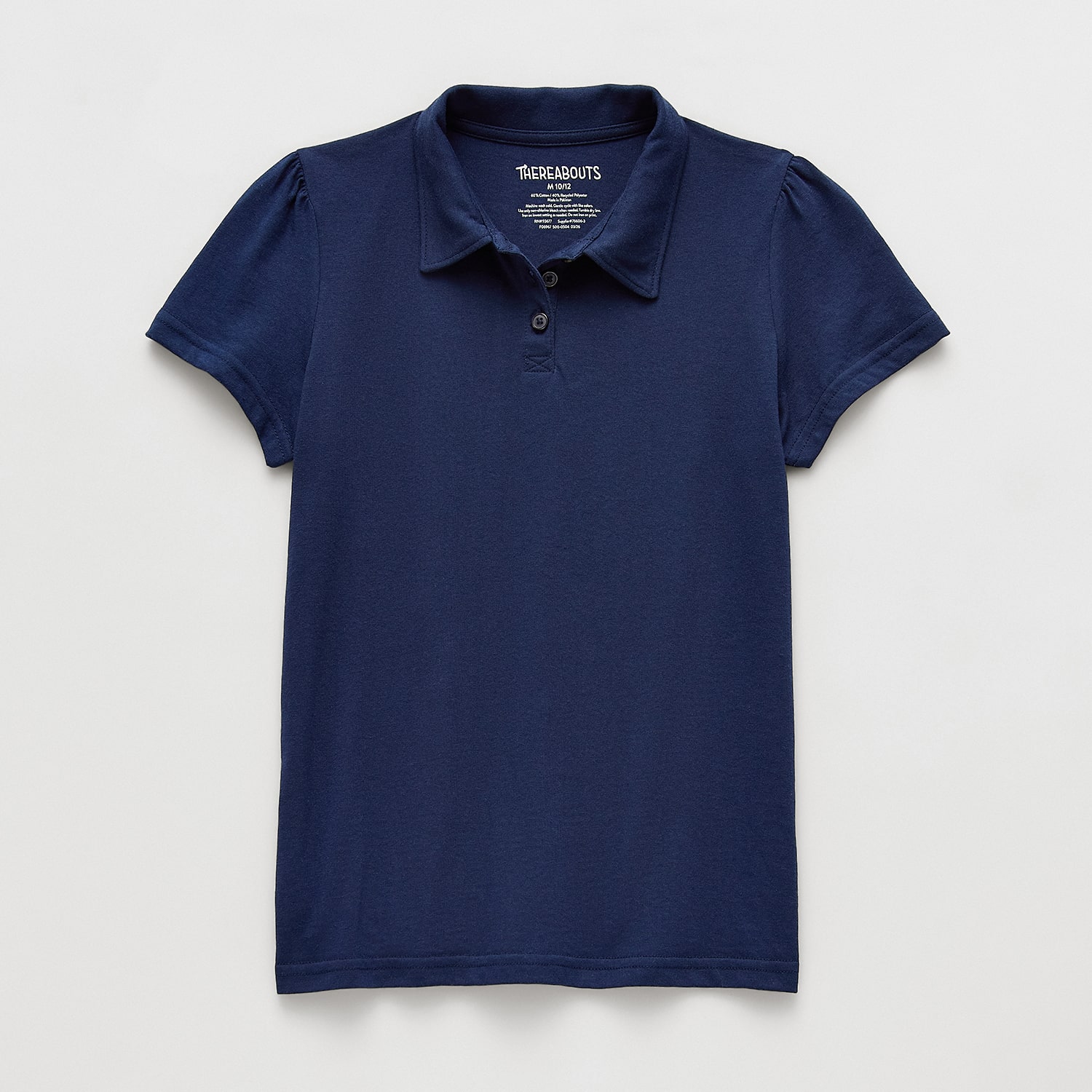 Thereabouts Little & Big Kid Girls Short Sleeve Regular Fit Polo Shirt
