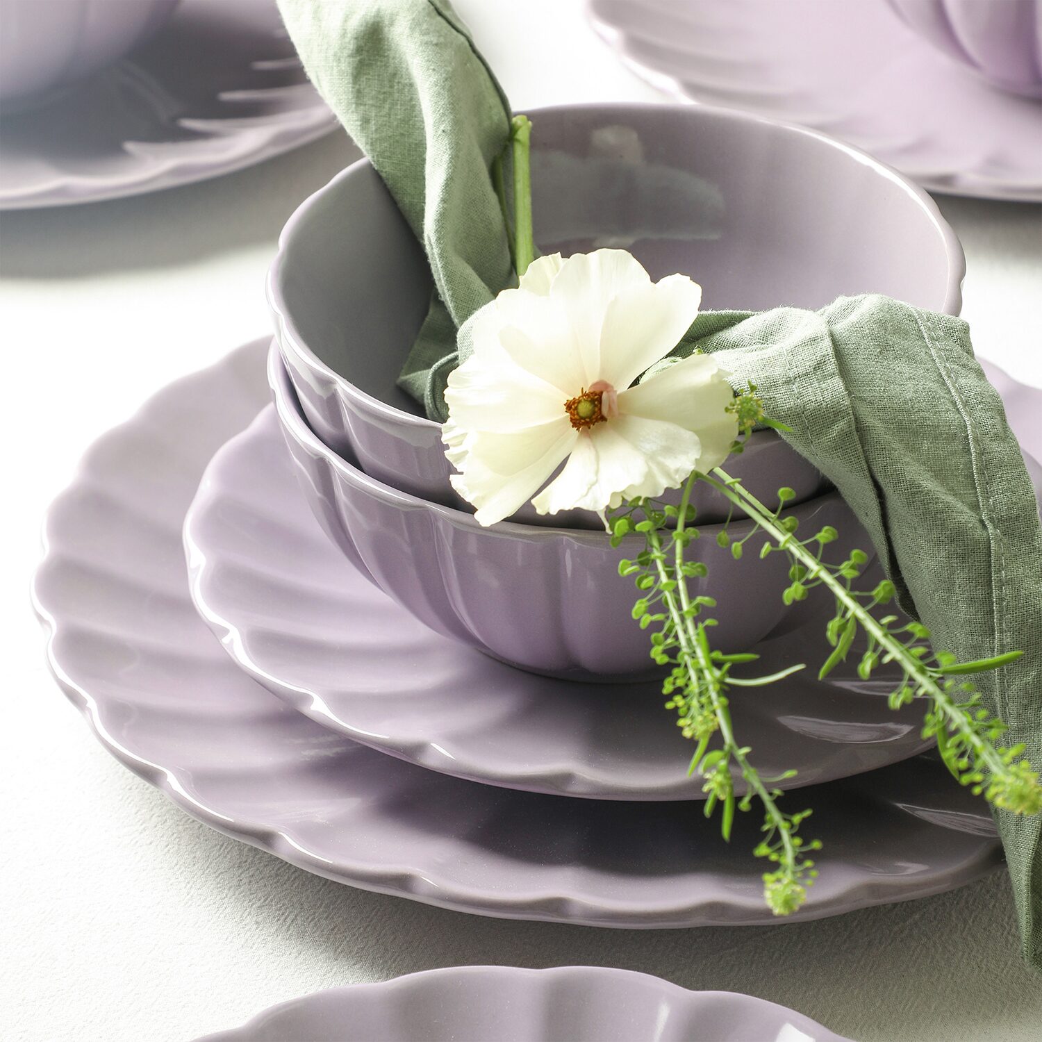 EARTH & CLAY Phoenix -pc. Stoneware Dinnerware Set