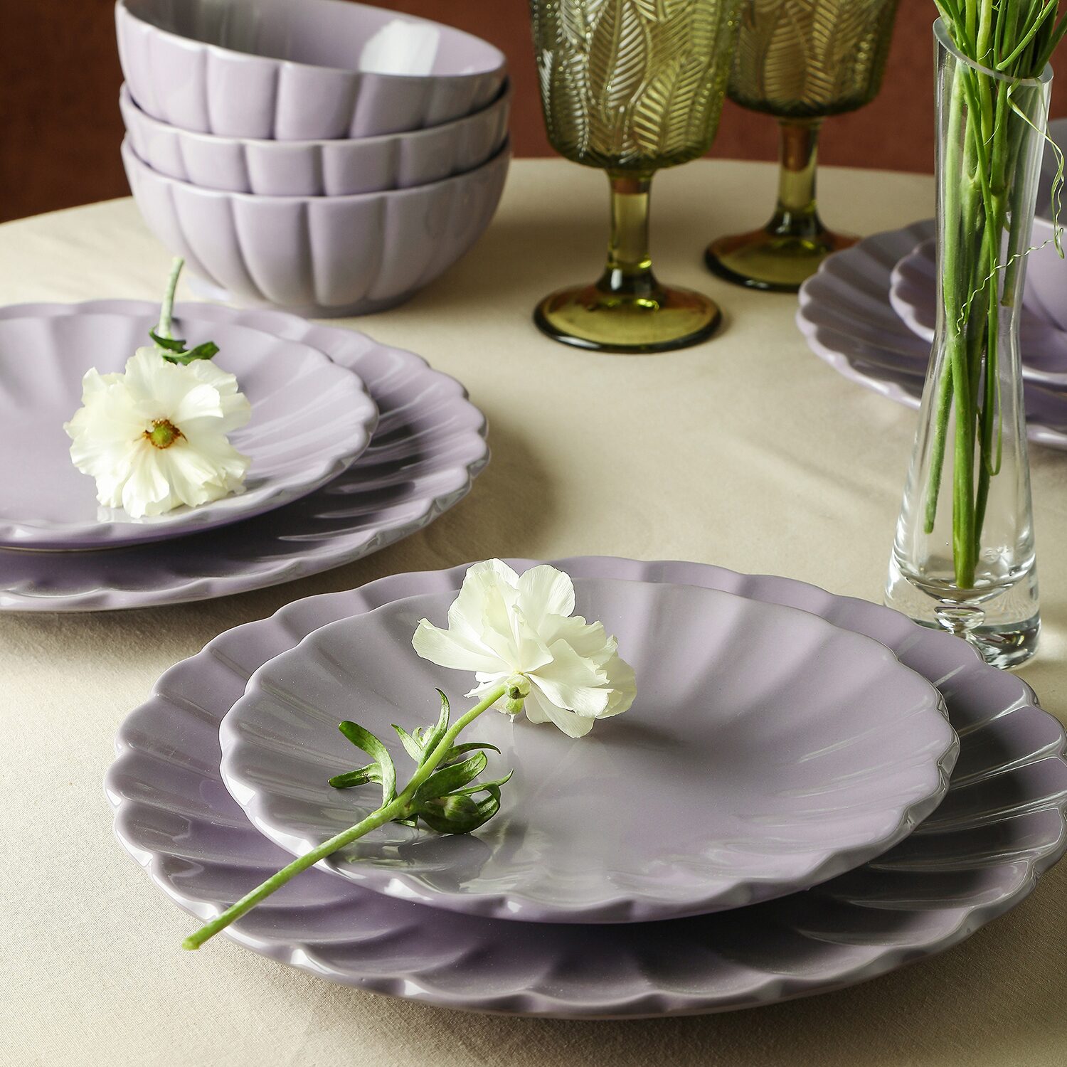 EARTH & CLAY Phoenix -pc. Stoneware Dinnerware Set
