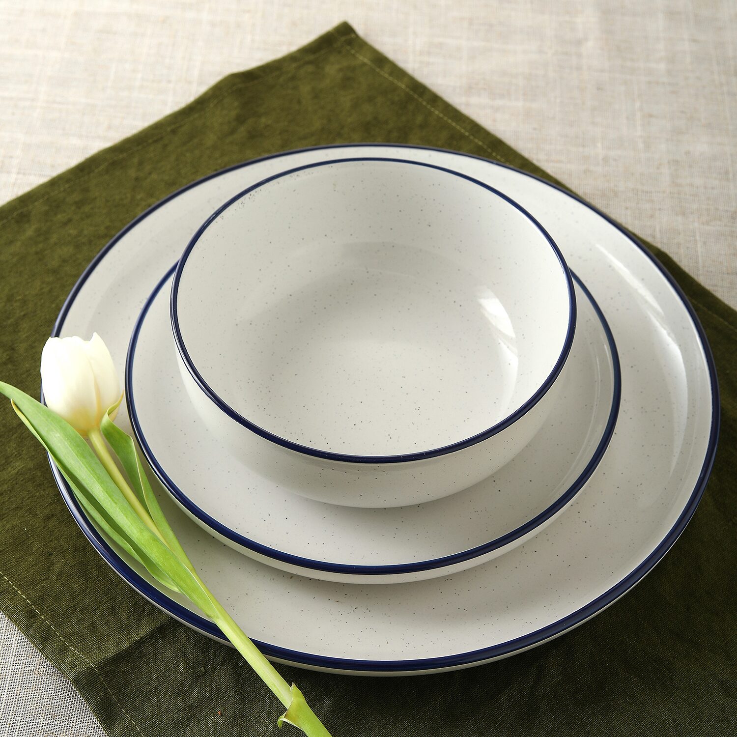 EARTH & CLAY Ezra -pc. Stoneware Dinnerware Set