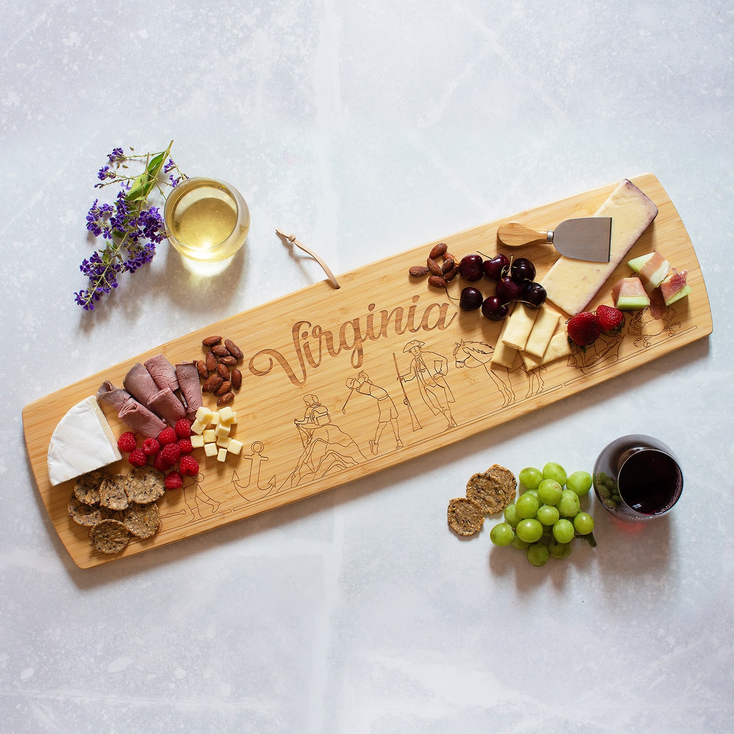 Totally Bamboo Virginia Charcuterie Board