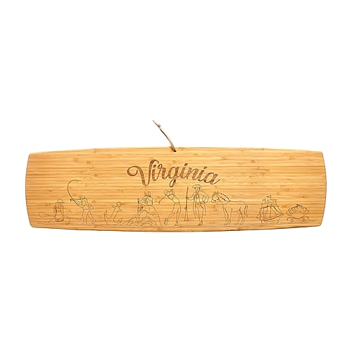 Totally Bamboo Virginia Charcuterie Board In Brown