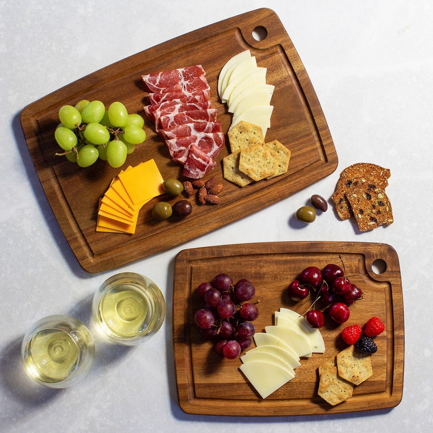 Totally Bamboo Acacia Board Set 2 Cutting Board