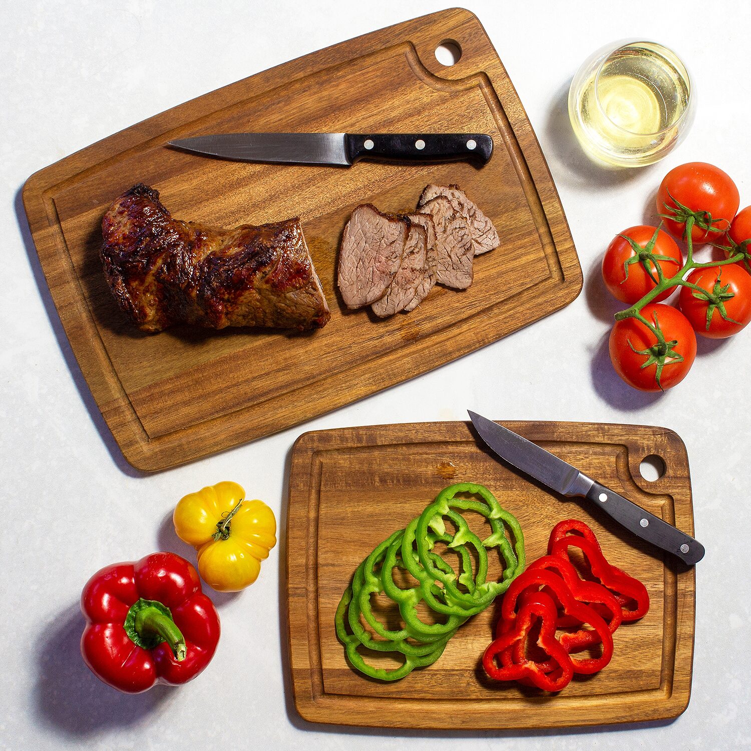 Totally Bamboo Acacia Board Set 2 Cutting Board