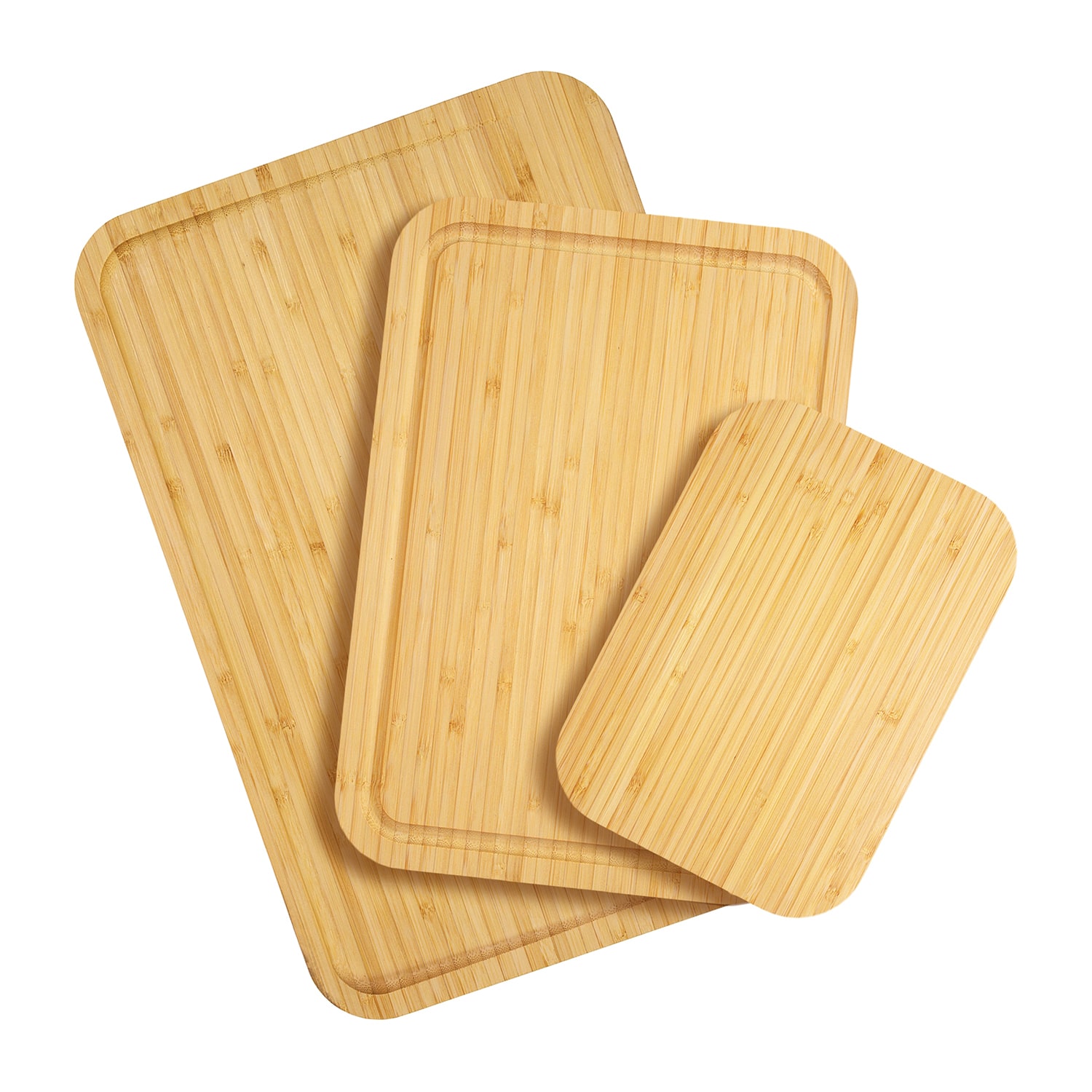 Totally Bamboo 3pc Bamboo Board Set Cutting Board