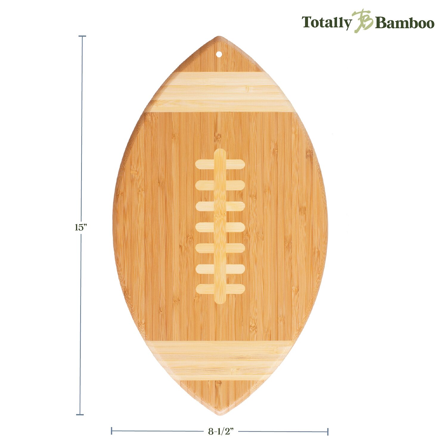 Totally Bamboo Football Serving Bd Cutting Board