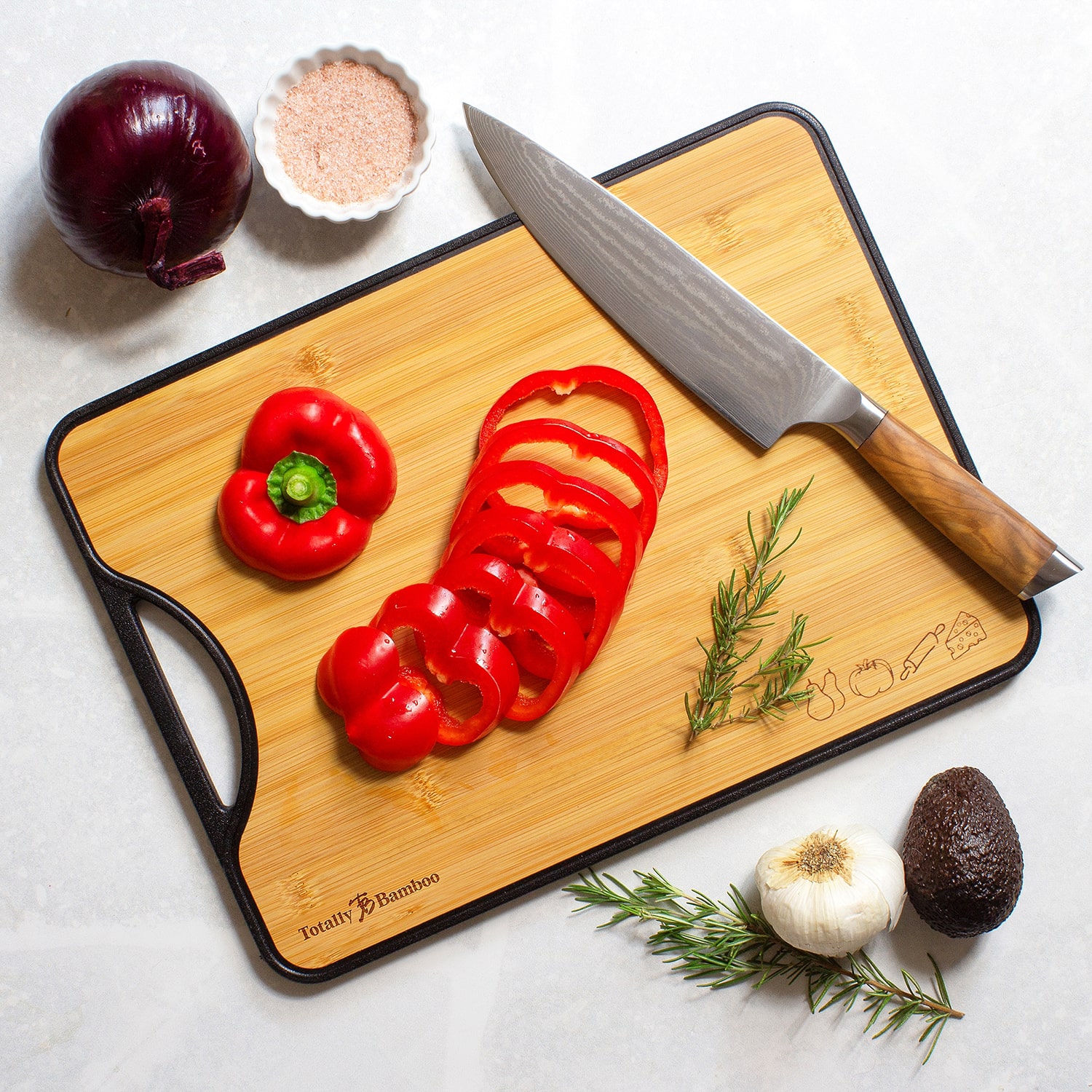 Totally Bamboo 15  Poly Boo Cutting Board