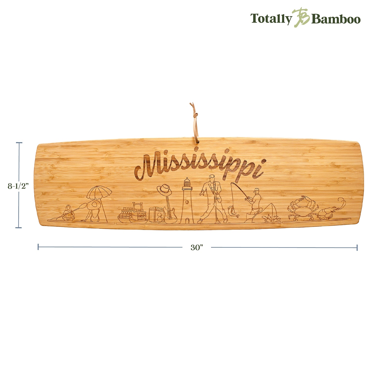 Totally Bamboo Mississippi Charcuterie Board