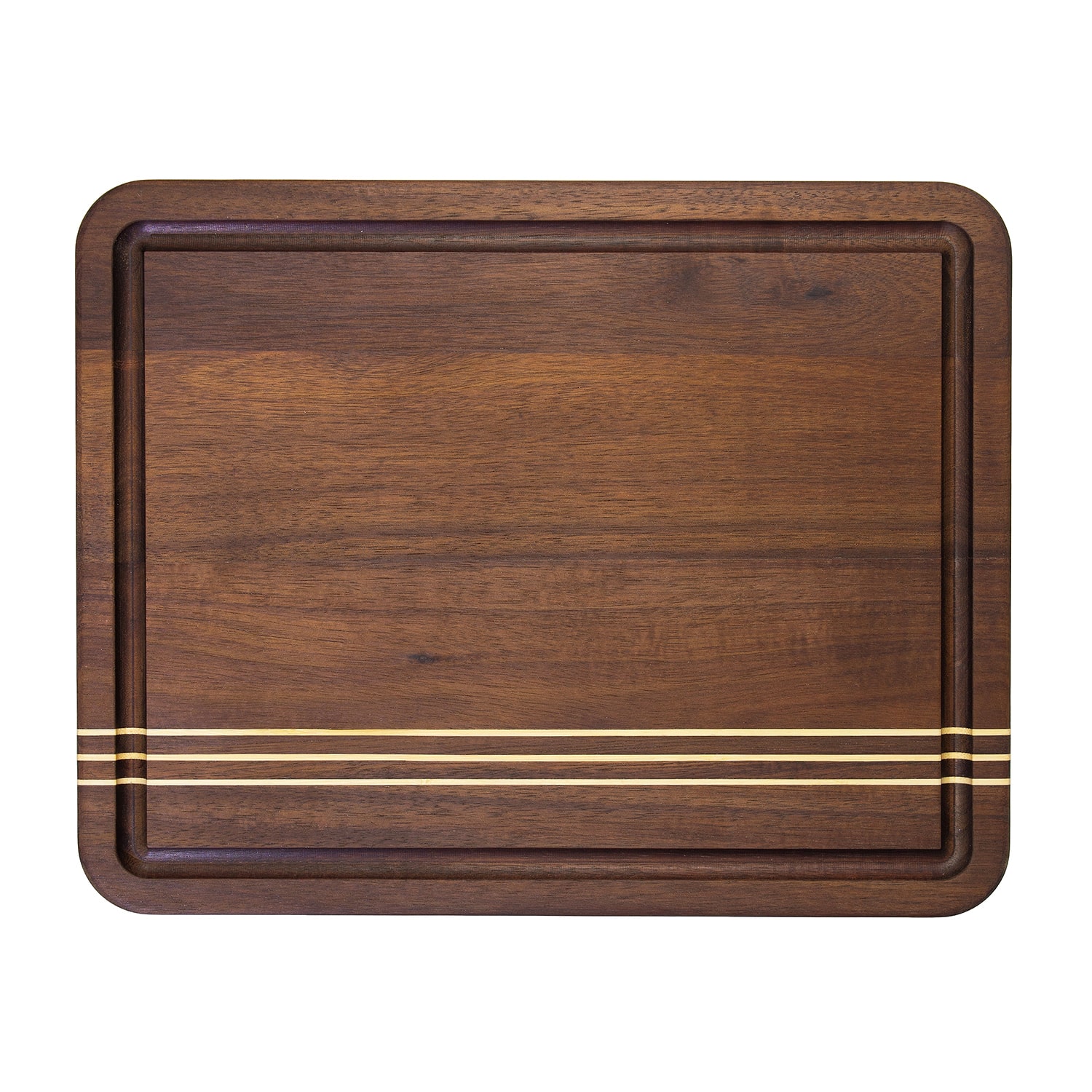 Totally Bamboo Acacia Pinstripe Sm Cutting Board