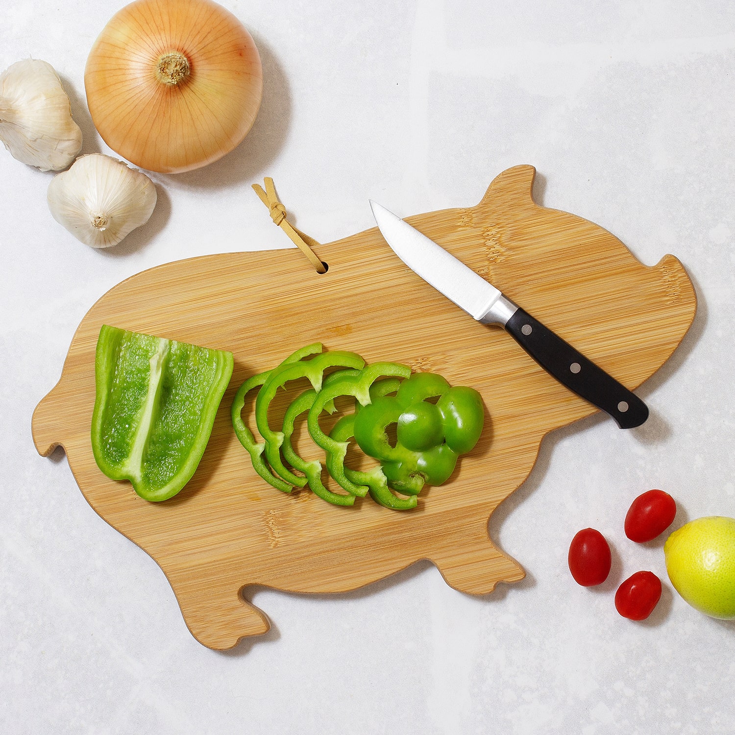 Totally Bamboo Pig Cutting Board Cutting Board