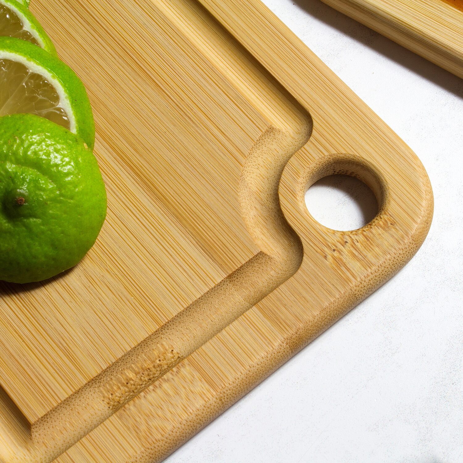 Totally Bamboo 3pc Bamboo Board Set Cutting Board