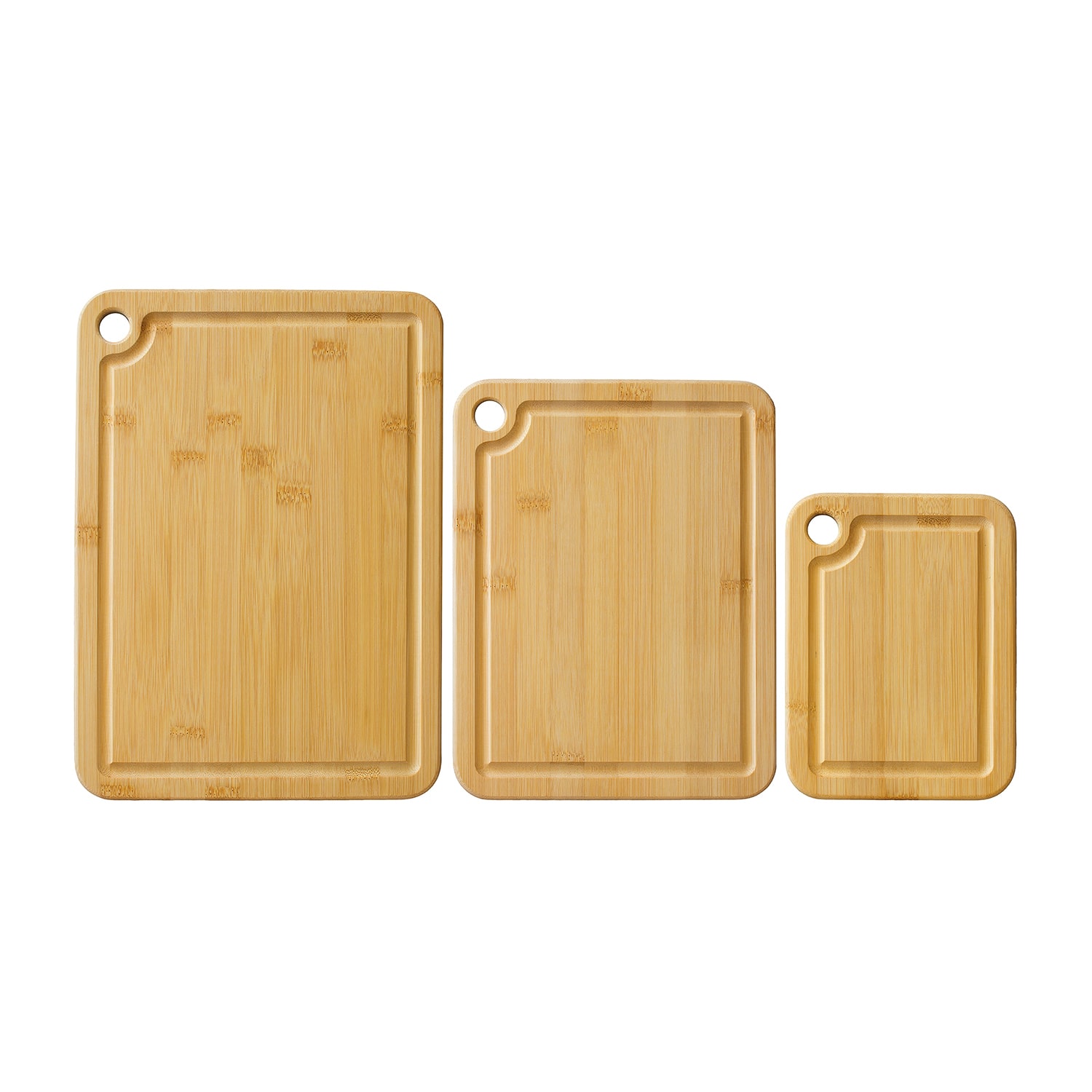 Totally Bamboo 3pc Bamboo Board Set Cutting Board