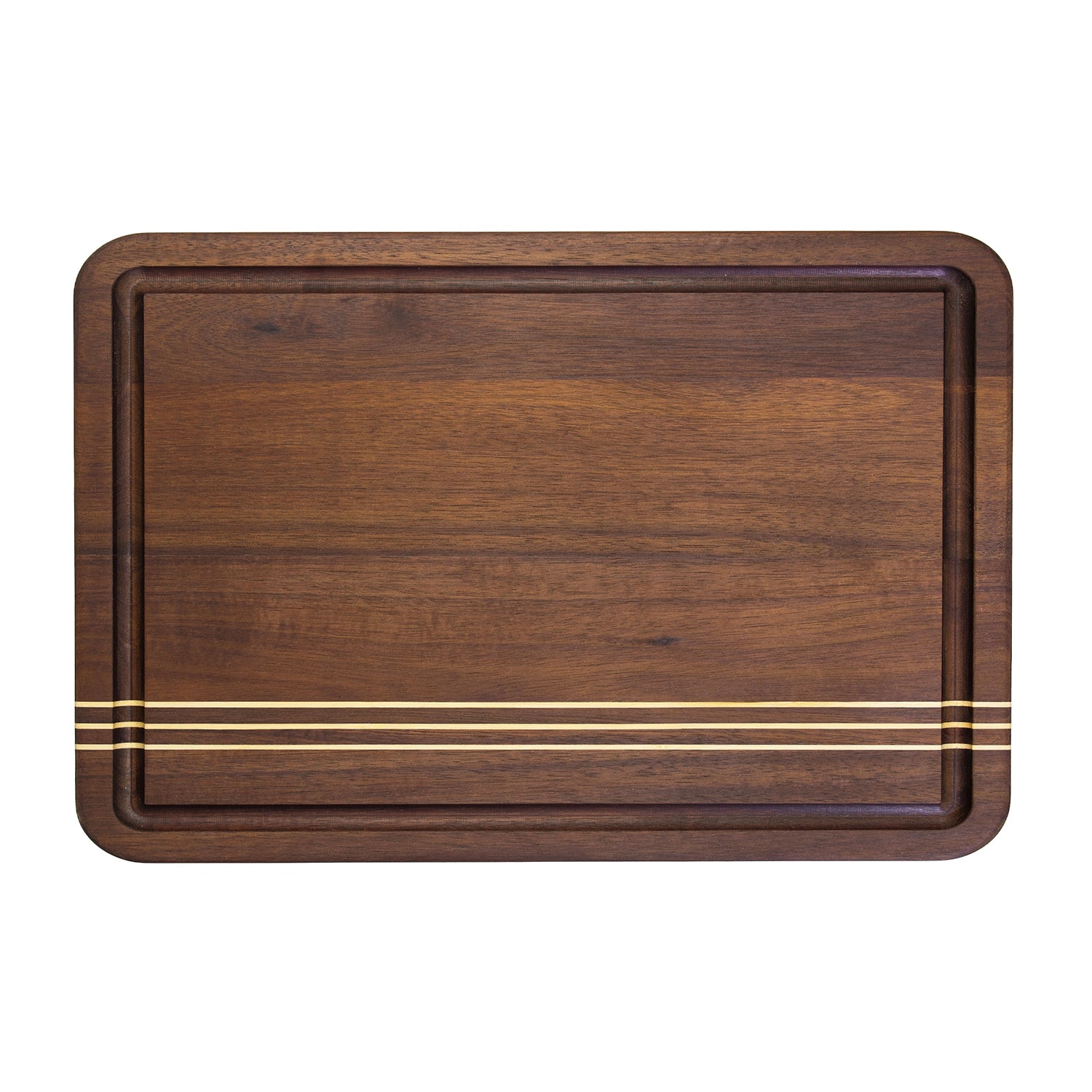 Totally Bamboo Dark Acacia Pinstripe Large Board