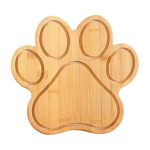 Totally Bamboo Paw Serving Cutting Board In Brown