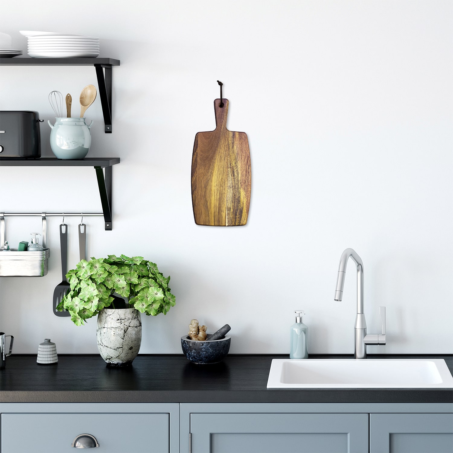 Totally Bamboo Acacia Paddle Cutting Board
