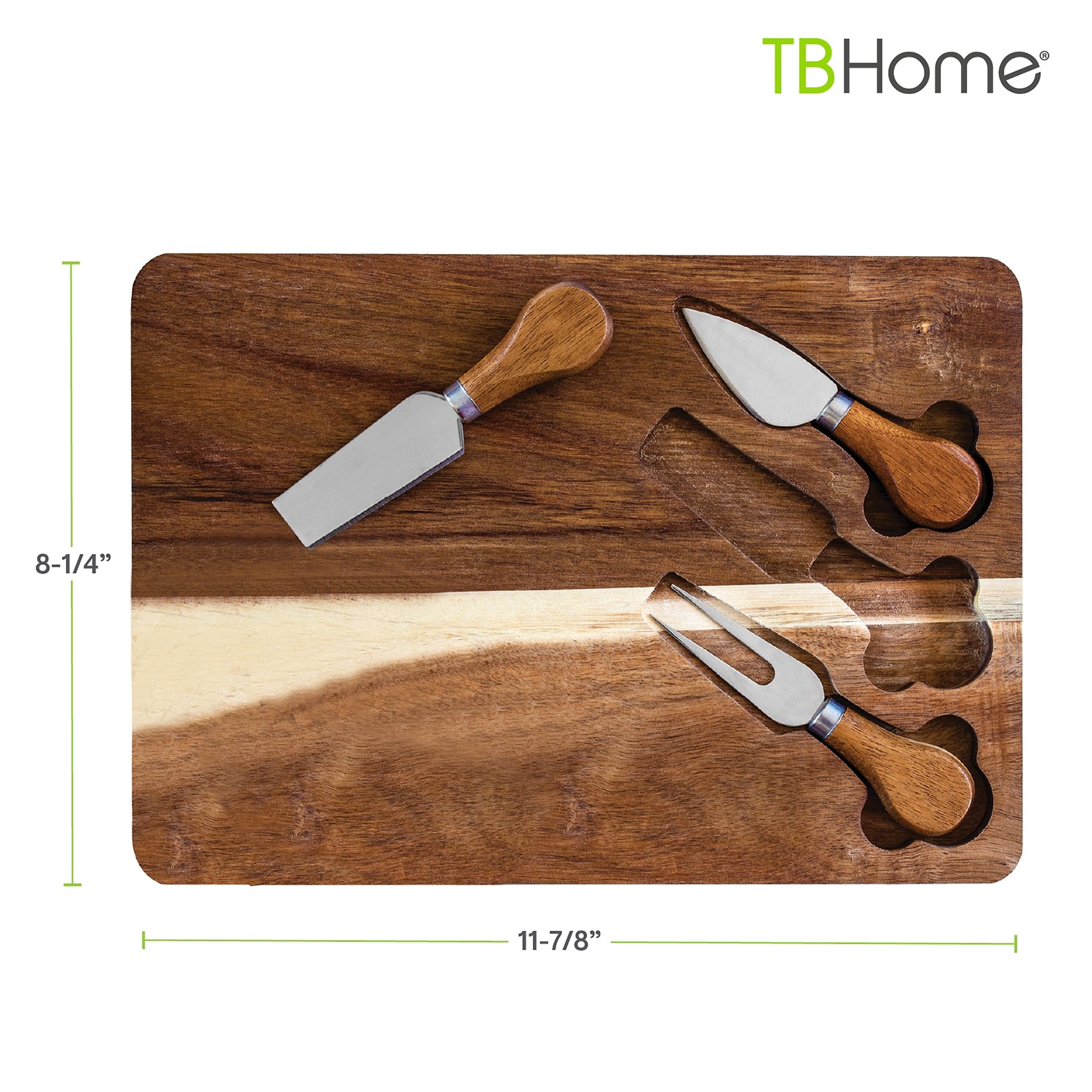 Totally Bamboo 4pc Acacia Cheese Cutting Board
